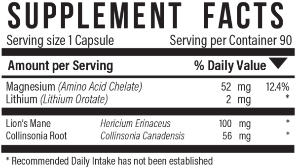 Lith-Mag-Forte supplement facts