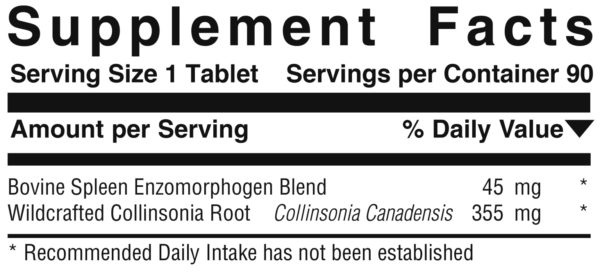 Spleen-EMG-supplement facts