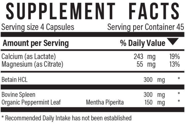 Calcium-Lactate supplement facts